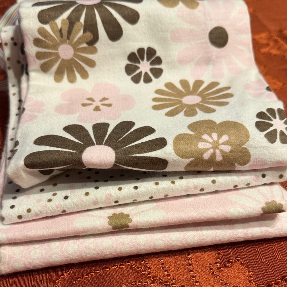 Carter's Pink and Brown Floral Bedding Sheets